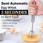 Whizzy Whisk Stainless Steel Semi-Automatic Blender