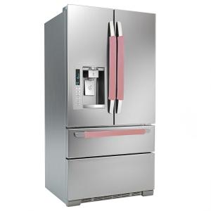 3-Pack Velvet Refrigerator Handle Covers - Pink