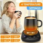 Smart Coffee Mug Warmer with Timer and Temp Settings