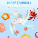 Portable Mini Electric Garlic and Veggie Chopper