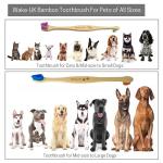 2-Pack Eco-Friendly Bamboo Dog Toothbrushes