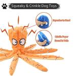 Acehome Octopus Squeaky Chew Toy for Dogs