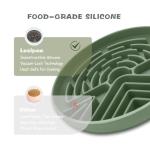 Lesipee Interactive Slow Feeder Bowl for Dogs and Cats