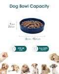 Vancasso Blue Slow Feeder Bowl for Small Pets