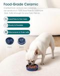 Vancasso Blue Slow Feeder Bowl for Small Pets