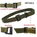 Military Style Nylon Tactical Web Belt with Buckle