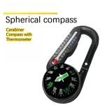 Multifunctional Carabiner Compass with Thermometer