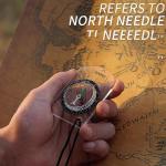 Mini Pocket Compass for Hiking and Camping