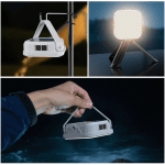 Rechargeable Solar LED Camping Light with Power Display