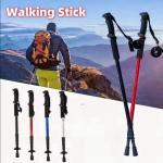 Ultralight Foldable Trekking Poles with Shock Absorption