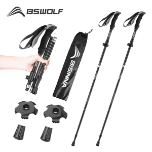 BSWOLF 2-Pack Ultralight Folding Trekking Poles