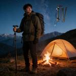 Ultralight Telescopic Trekking Poles for Hiking