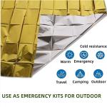 Lightweight Emergency Thermal Poncho Blanket Cover