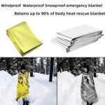 Lightweight Emergency Thermal Poncho Blanket Cover