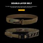 Magnetic MOLLE Tactical Camo Quick Release Belt