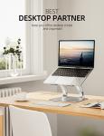 Nulaxy Adjustable Aluminum Laptop Stand - Ergonomic Design
