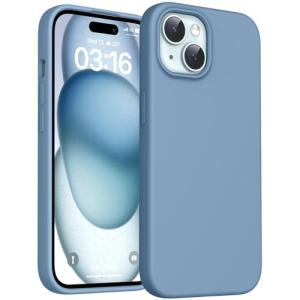 iPhone 15 Liquid Silicone Case - Winter Blue