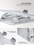 Nulaxy Adjustable Aluminum Laptop Stand - Ergonomic Design