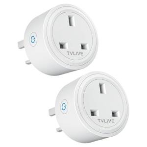 TVLIVE Smart Plug 2-Pack with Alexa & Google Home