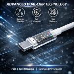 2-Pack Fast Charging USB-C Cables for Galaxy Tabs