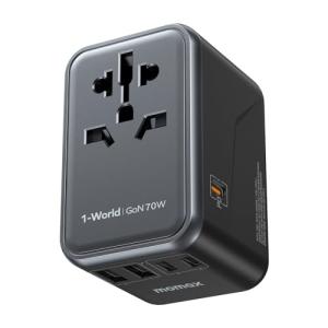 MOMAX 70W Universal Travel Adapter with USB Ports