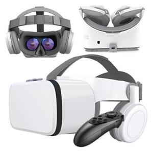 Wireless VR Headset with Controller and Headphones
