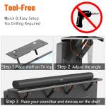 Universal Soundbar Mount for Easy TV Setup