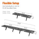 Universal Soundbar Mount for Easy TV Setup