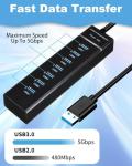7-Port USB 3.0 Hub with 1.2M Cable
