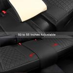 Black Panther Luxury PU Leather Back Seat Cover