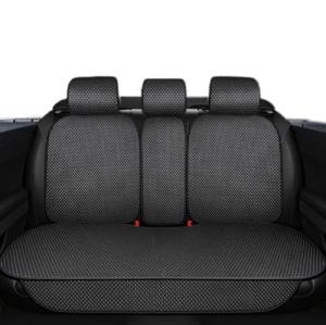 Luxury Breathable Rear Bench Seat Cover - Black