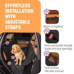 Active Pets Orange Waterproof Dog Car Seat Cover
