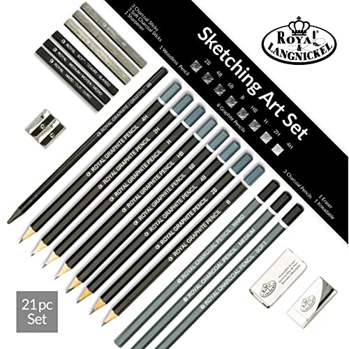 Royal and Langnickel Sketching and Drawing Set, 21 Pieces