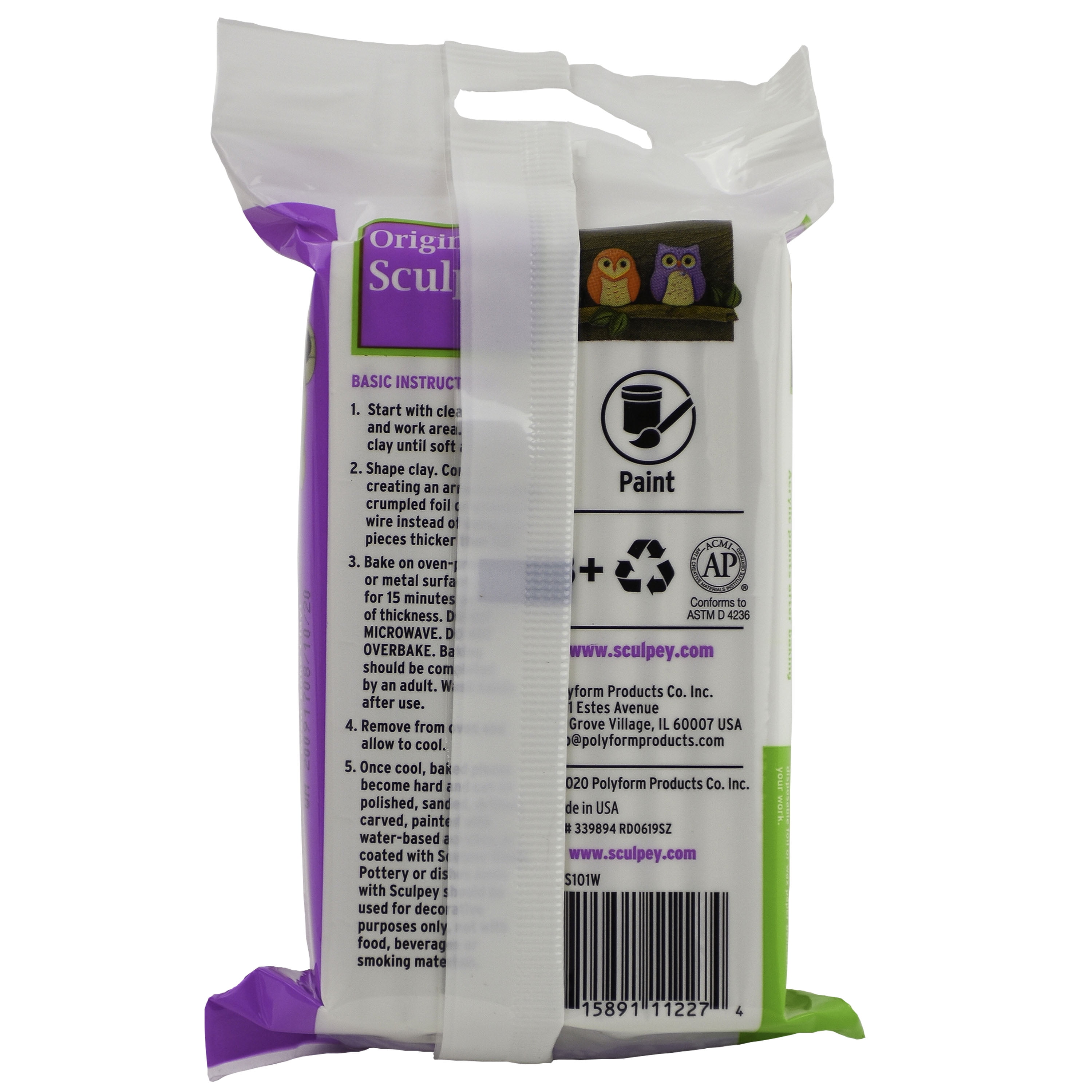 SCULPEY Oven Bake Clay White 454g Box