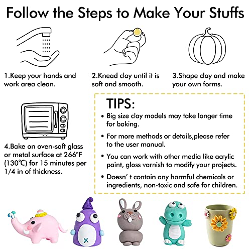 Shuttle Art 82-Color Oven Bake Polymer Clay Kit