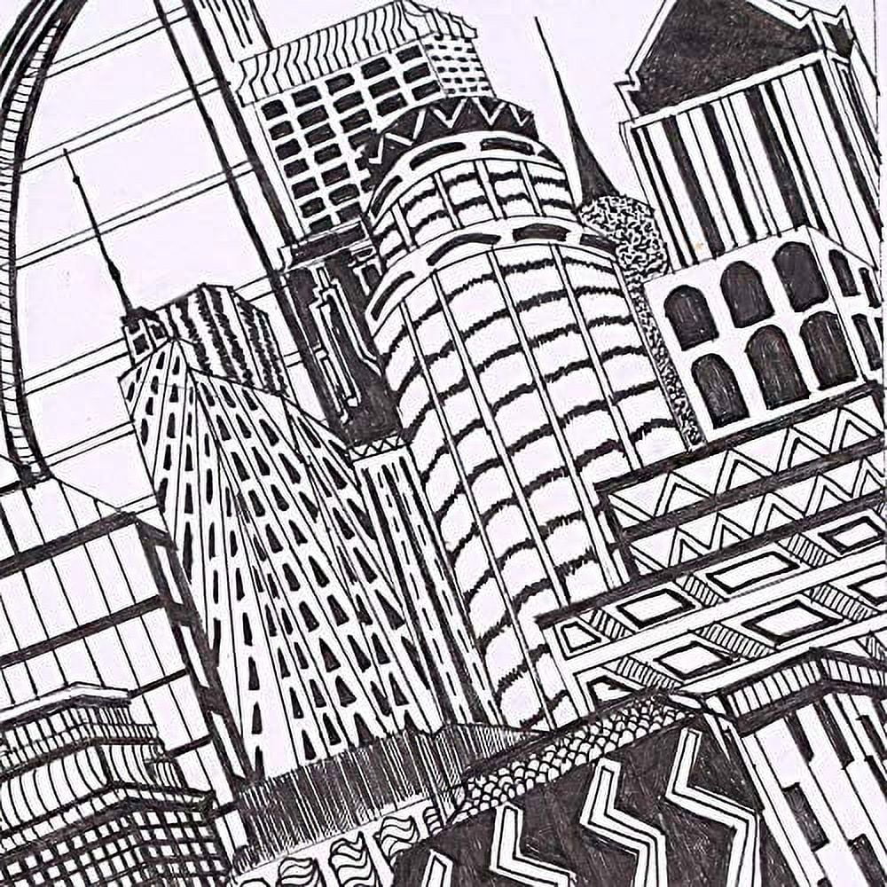 YISAN 12 Black Fineliner Pens for Artists