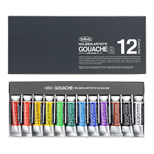 12-Piece Designers Gouache Set in 5ml Tubes