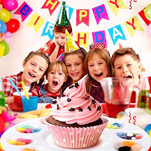 Hulameda 12-Piece Plastic Paint Palette Set