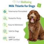 Pet Wellbeing Milk Thistle Extract for Dogs - 2 Oz