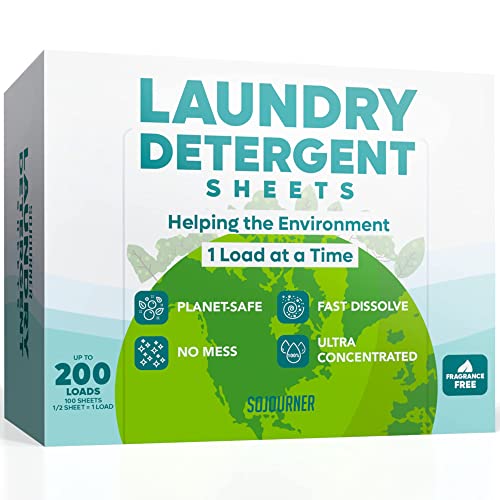 Eco-Friendly Laundry Detergent Sheets - 200 Loads