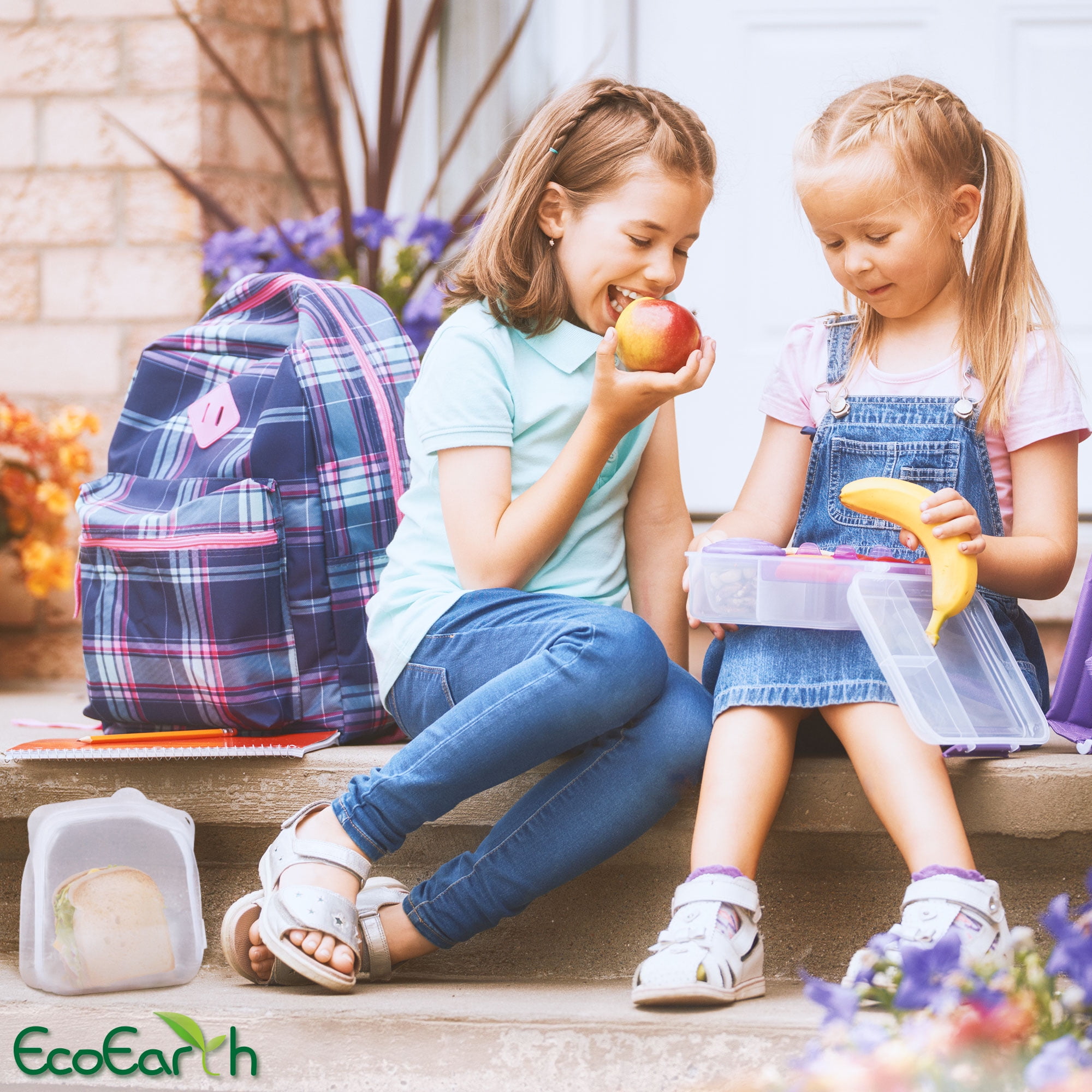 EcoEarth Silicone Reusable Food Storage Bags – Set of 5