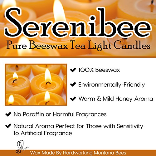 Eco-Friendly Beeswax Tea Light Candle Refills Set