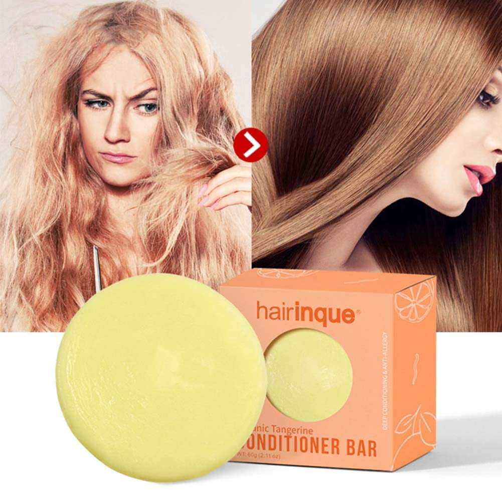 Organic Tangerine Solid Conditioner Bar for All Hair