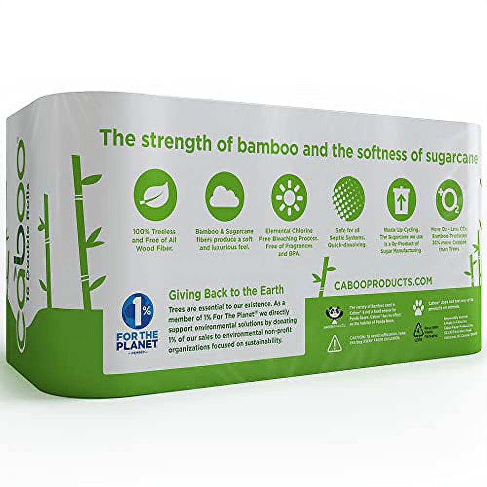 Tree-Free Bamboo Toilet Paper, Biodegradable & Soft
