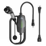 EVDANCE Level 1&2 EV Charger, Electric Vehicle Portable Charger with 25FT Cable, Home EV Charging Station for J1772 Electric Cars, 12A 120V/16A 240V, NEMA 5-15 & NEMA 6-20 Plug
