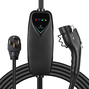 Lectron Level 2 EV Charger - ETL Certified, 240V, 40 Amp, NEMA 14-50 Plug, 16 ft Extension Cord & J1772 Cable- Portable Electric Car Charger for J1772 EVs and Plug-in Hybrid Vehicles