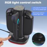 GMBACK Charging Dock for 2025 Nintendo Switch 2 JoyCon, 4-in-1 Charger Stand with Magnetic Stand, RGB Lighting & Smart Chip, Nintendo Switch 2 Charging Docking Station for Joycon Controllers