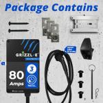 Grizzl-E Ultimate Level 2 Fastest 80A / 19.2 kW Electric Vehicle (EV) Charger, UL Tested and Certified, Metal Case, Indoor/Outdoor Electric Car Fast Charging Station, Hardwired, Classic Black, J1772