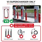 HUACAITU Tesla Supercharger Adapter, NACS to CCS Adapter, Fast Charge Your CCS1 EV at Tesla Superchargers, Electric Vehicle Charging Accessories for Ford, Rivian, GM, Volvo and Polestar EVs