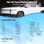 RAMATA fit for Tesla Supercharger to Charge Ford F150 Lightning, Cadillac Lyriq Hyundai ioniq, Mach-E, GM, Rivian, Mercedes NACS to CCS Adapter 500A DC Fast Charging More CCS1 Electric Vehicle